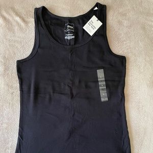 NWT Black ribbed tank top! Size large, Sonoma Brand.
